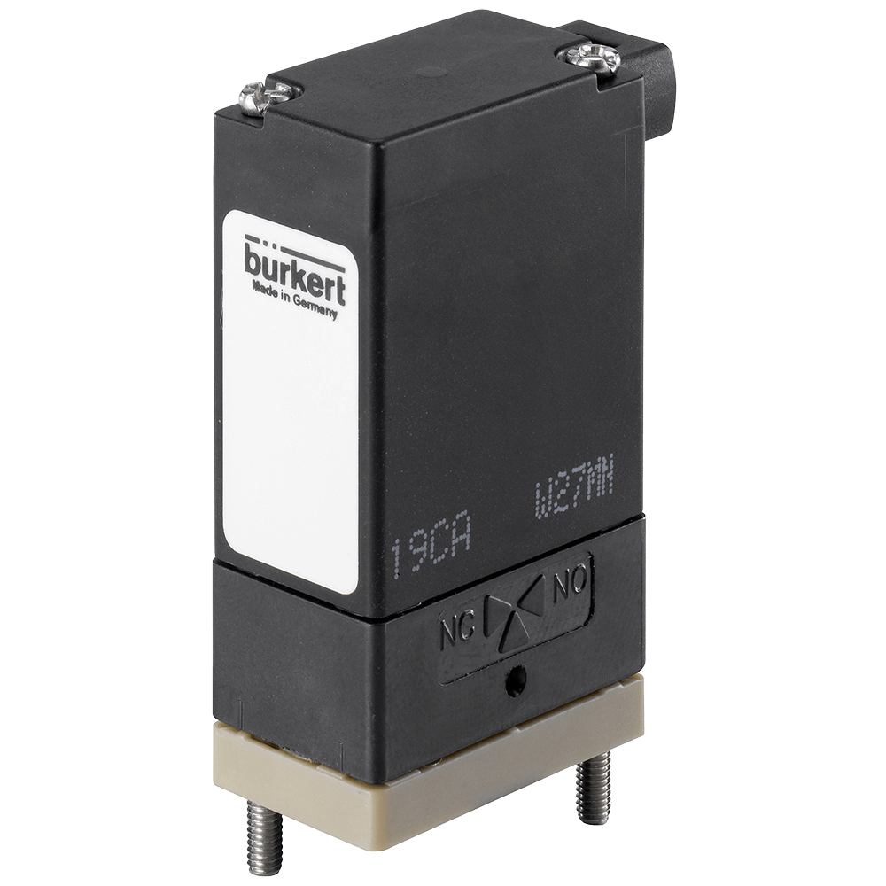 Burkert 2/2 or 3/2-Way Miniature Rocker Solenoid Valve, 127